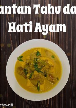 Foto resep Santan Kuning Tahu+Hati Ayam