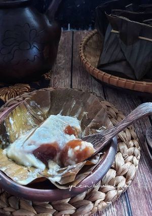 Foto resep KUE KERANJANG (Kue Bakul) SIRAM VLA SANTAN