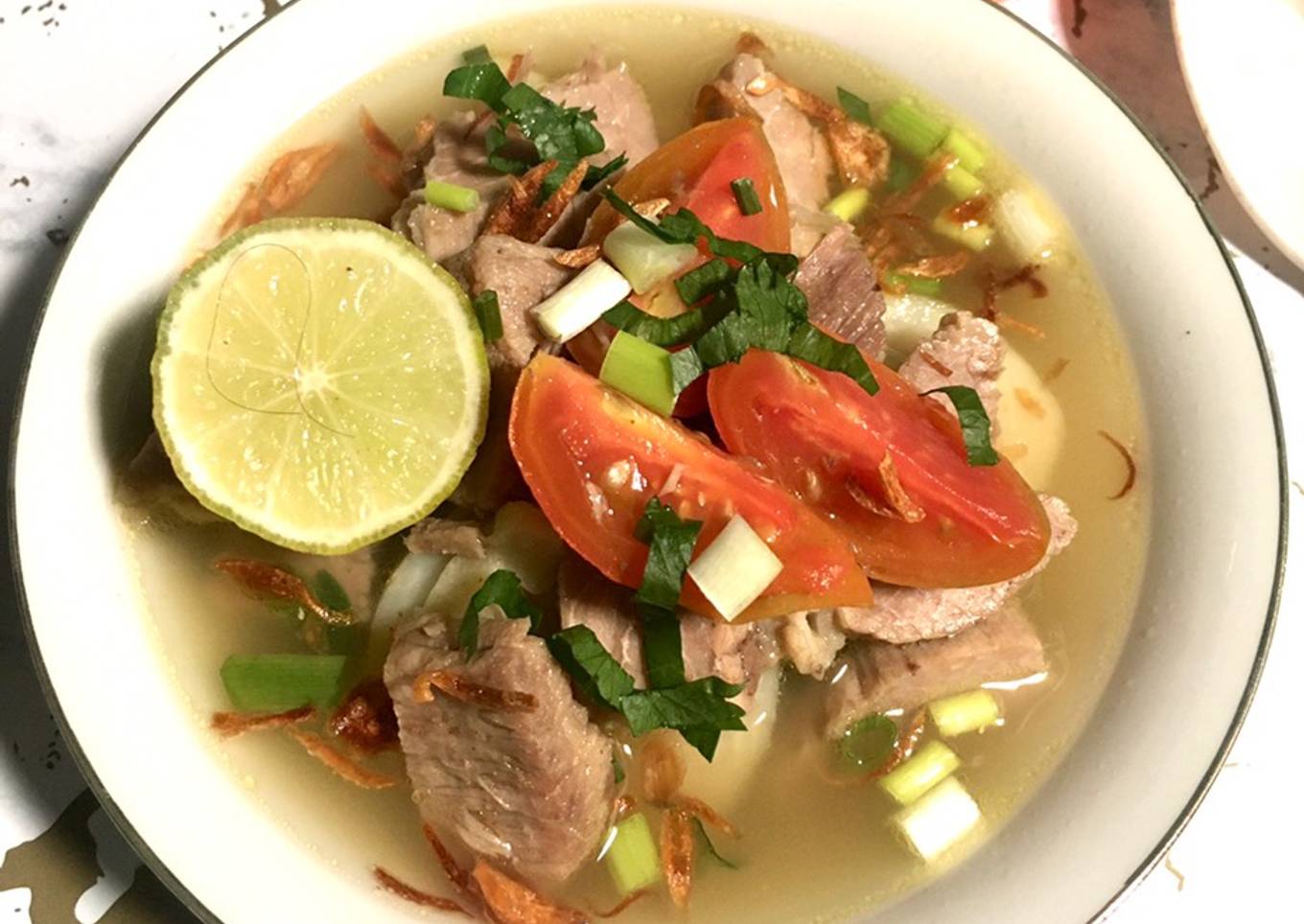 Soto Sadang bumbu iris gurih enak dan simple banget