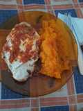 Pollo Napolitano con puré mixto