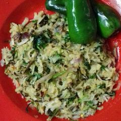 A picture of Muli Bharta (Radish bharta).