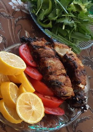 عکسی از دستور ماهی جنوب بامایکروفر😍(شیر ماهی)