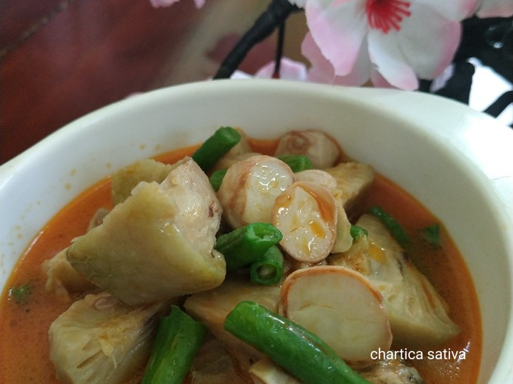Resep Lodeh kluwih kacang panjang, Enak