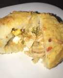 Papa rellena con pollo