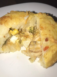 Una foto de Papa rellena con pollo