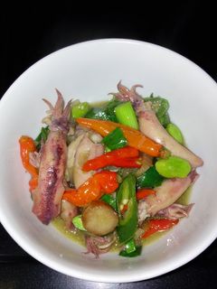 Foto resep Cumi asin pete pedas..