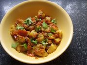 A picture of crushed aloo