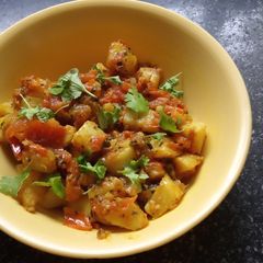 A picture of Aloo Tomato Sabzi.