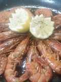Gambones al Cognac
