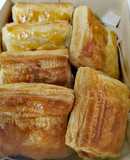Folhados de Fiambre, Queijo e Bacon