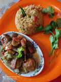 Paneer chilli 65 with schezwan fried rice