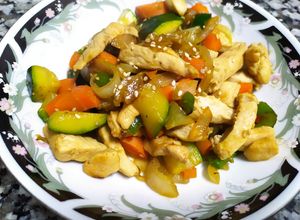 Foto principal de Wok de verduras con pollo
