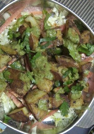 A picture of Veg. Potato salad.