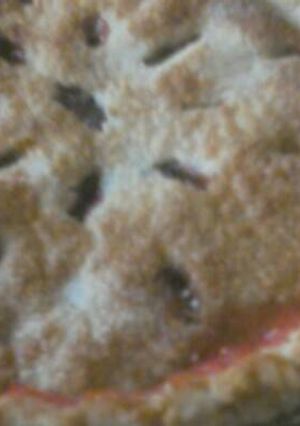 A picture of Fresh Rhubarb Pie.
