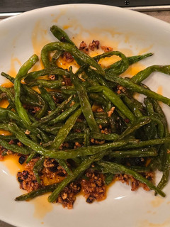 A picture of Green beans in chilli garlic.