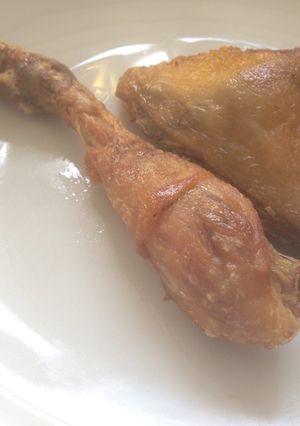 Foto resep Ayam goreng mudah dengan 3 bahan tanpa garam tapi gurih!