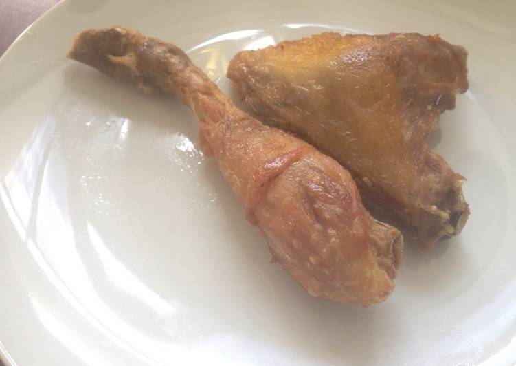 Ayam goreng mudah dengan 3 bahan tanpa garam tapi gurih!