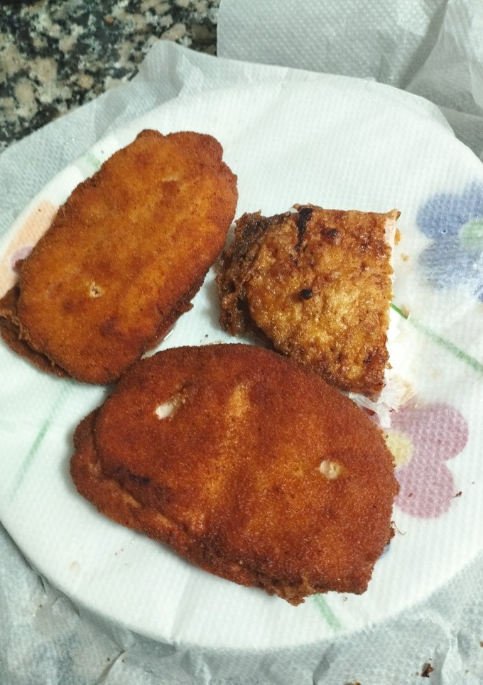 Una foto de Filetes de lomo con jamón de York y queso