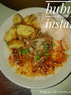 Foto resep Bubur ayam instant