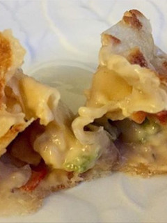 Una foto de Dumplings cremosos de pollo
