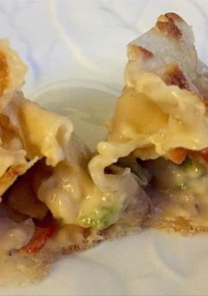 Una foto de Dumplings cremosos de pollo