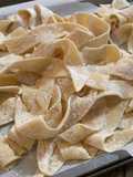 Fresh homemade pappardelle