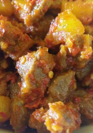 Foto resep Sambel daging santai