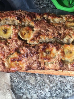 Una foto de Budín de banana y nueces