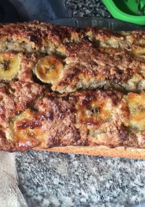 Una foto de Budín de banana y nueces