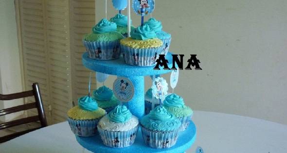 Como Hacer Cupcakes De Mickey Bebe Cumple De 1 Ano Cocinar En Casa