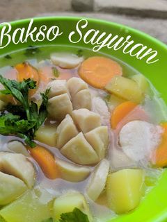 Foto resep Sup Bakso Sayuran