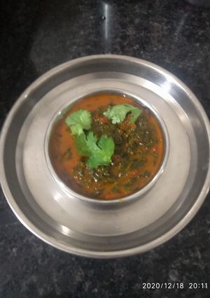 મેથીની ભાજી નુ શાક (methi ni bhaji nu shak recipe in gujarati) રેસીપી મુખ્ય ફોટો