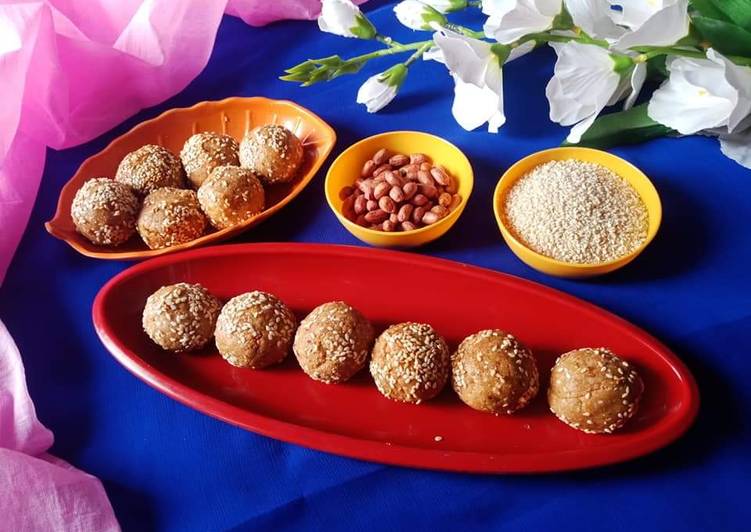 Jeggery til peanut laddu