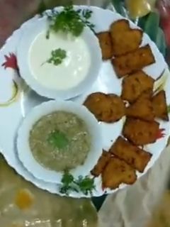 A picture of The yummy sabudana cutlets'.