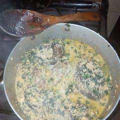 A picture of Oil less egusi.