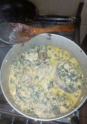 A picture of Oil less egusi.