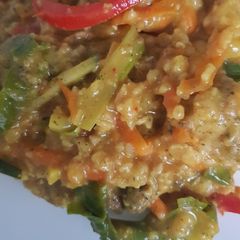 A picture of Savory healthy porridge oats.