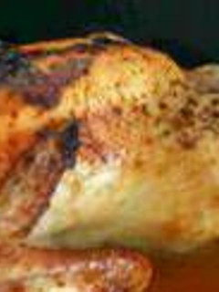 Una foto de Pollo asado a la sidra con crujiente de manzana