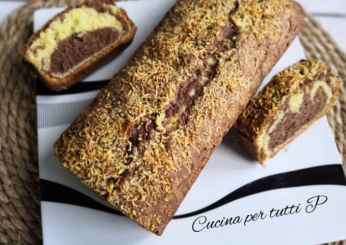 Recette Délicieuse Cake marbré Vanille/Chocolat, très facile