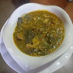 A picture of Fresh Okra soup.