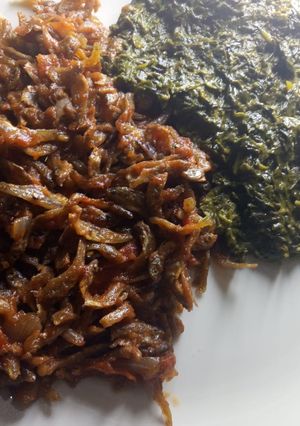 A picture of Fried omena#weekly jikoni challenge#.