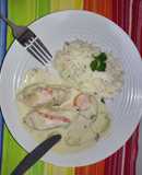 Pollo en crema. Al estilo guatemalteco