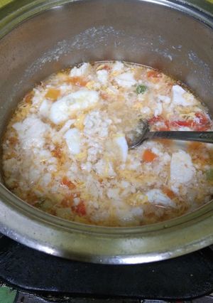 Foto resep Mpasi 1+ : sup telur tahu