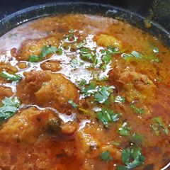 A picture of GHEEYA KOFTA(with rice flour).