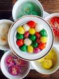 Five-Color Bánh Trôi (Vietnamese Glutinous Rice Balls)