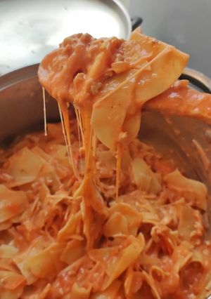 Una foto de Sopa de lasaña