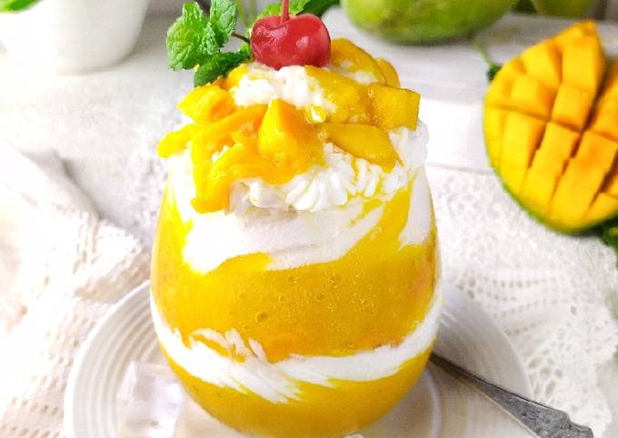 Resep Mango Thai / juice mangga kekinian Anti Gagal