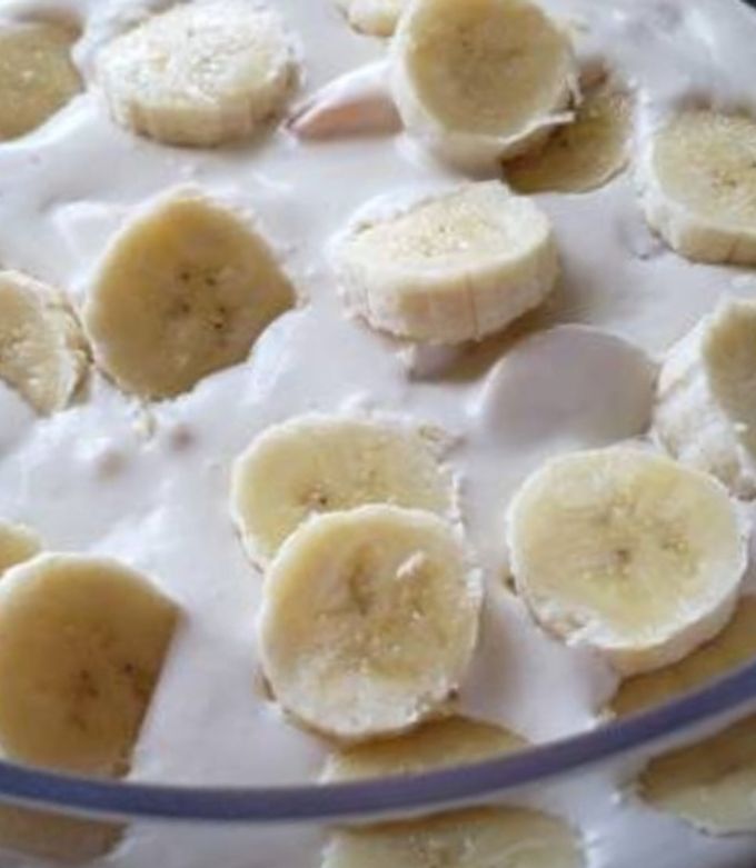 Una foto de Plátanos con crema