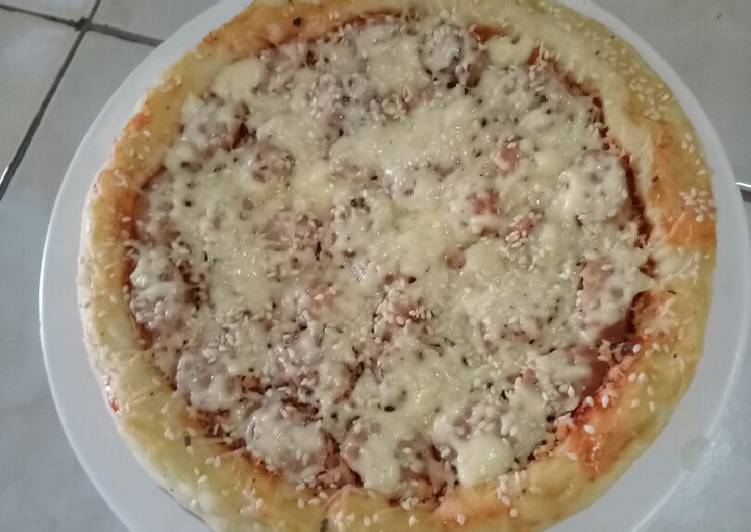 Pizza teflon lembut takaran sendok makan
