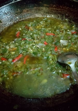 Foto resep Lado hijau ala sinar padang (Sambal cabe Hijau ala sinar padang)